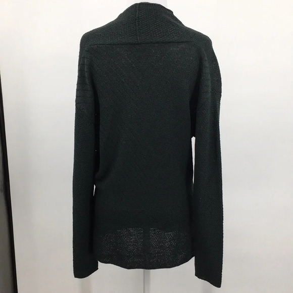 Margaret O Leary Cardigan Womens 2 Green Knit‎ Wool Sweater V Neck Vintage - Picture 5 of 15